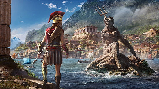 Ubisoft, Assassin's Creed, Ubisoft Квебек, Одиссея, Assassin's Creed Odyssey, HD обои HD wallpaper