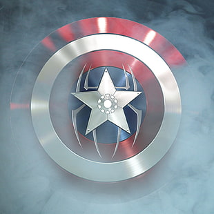 Escudo do Capitão América, Marvel Comics, símbolos, HD papel de parede HD wallpaper