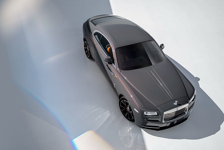 gray sports car, Rolls-Royce Wraith Luminary Collection, 2018, 4K, HD wallpaper