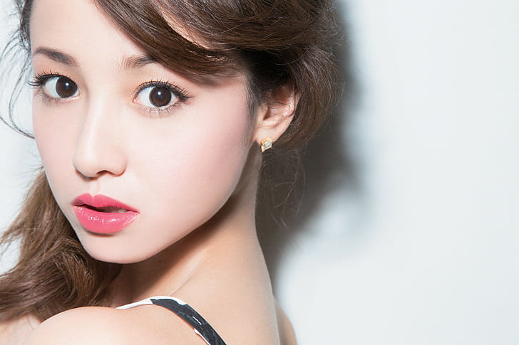 erika sawajiri, actress backgrounds, face, make-up, Download erika sawajiri, HD wallpaper