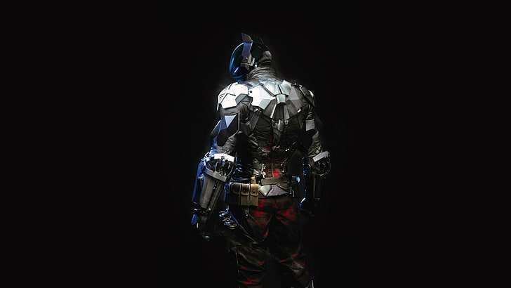 постер игрового приложения, Batman, Batman: Arkham Knight, Gotham City, видеоигры, HD обои