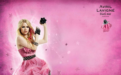 Pink Avril Lavigne, Avril Lavigne, muzyka, singiel, celebryci, gwiazdy, dziewczyny, hollywood, kobiety, śpiewaczki, różowy, Tapety HD HD wallpaper