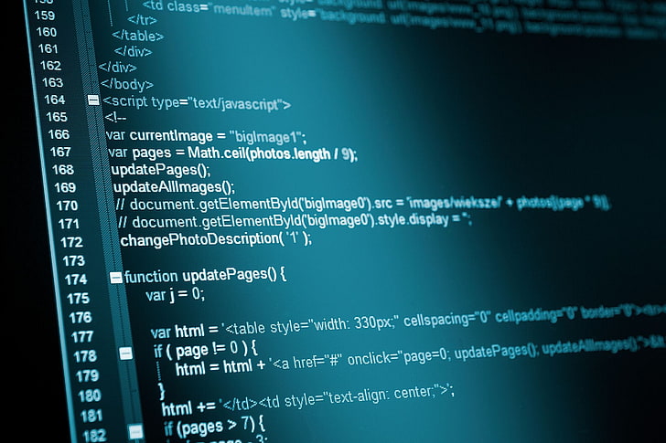 скриншот компьютера, программирование, язык программирования, подсветка синтаксиса, код, HTML, CSS, компьютер, пиксели, экран компьютера, логика, JavaScript, HD обои