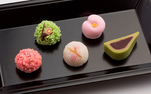 Десерти, гурме, японски сладкарски изделия, десерти, гурме, японски, сладкарски изделия, HD тапет HD wallpaper