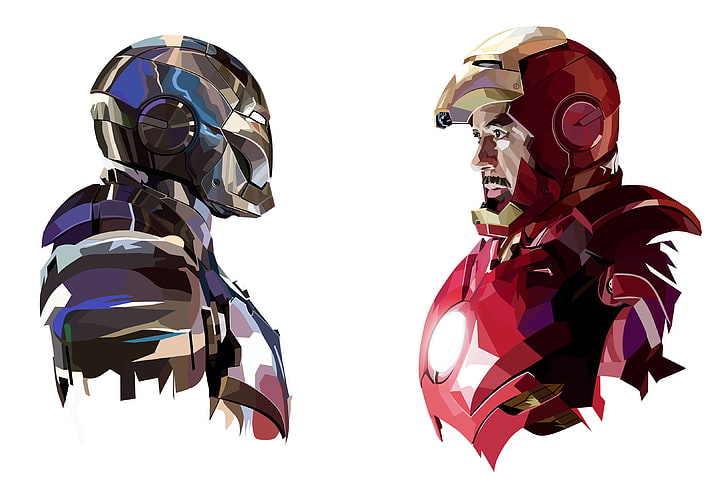 Iron Man und War Machine digitale Tapete, Iron Man, Tony Stark, Mark II, HD-Hintergrundbild