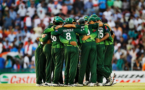 فريق الكريكيت الباكستاني ، لعبة الكريكيت ، المباراة ، الميدان، خلفية HD HD wallpaper