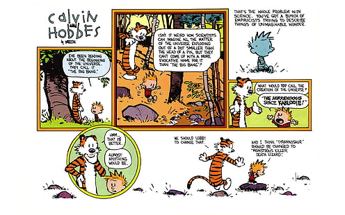 Calvin dan Hobbes, komik, Wallpaper HD HD wallpaper