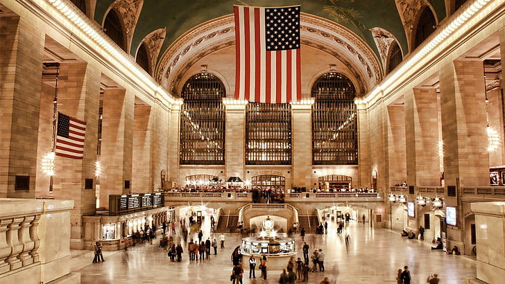 Bâtiments, Grand Central Station NYC, Fond d'écran HD