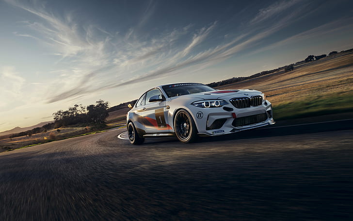 BMW, coupé sport, voiture de course, 2020, BMW M2 CS Racing, Fond d'écran HD
