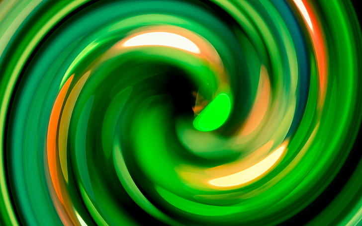 Abstract, spiral backgrounds, spin, green, Download 3840x2400 abstract, HD wallpaper