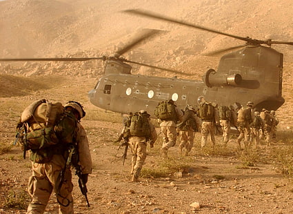 Militära helikoptrar, Boeing CH-47 Chinook, HD tapet HD wallpaper