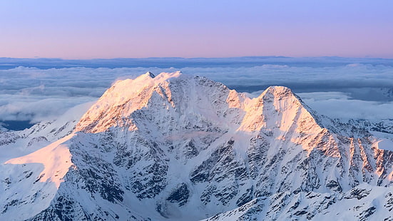 montañas del Cáucaso, Cáucaso, montañas, escalada, escaladas, nieve, lucio, naturaleza, Fondo de pantalla HD HD wallpaper