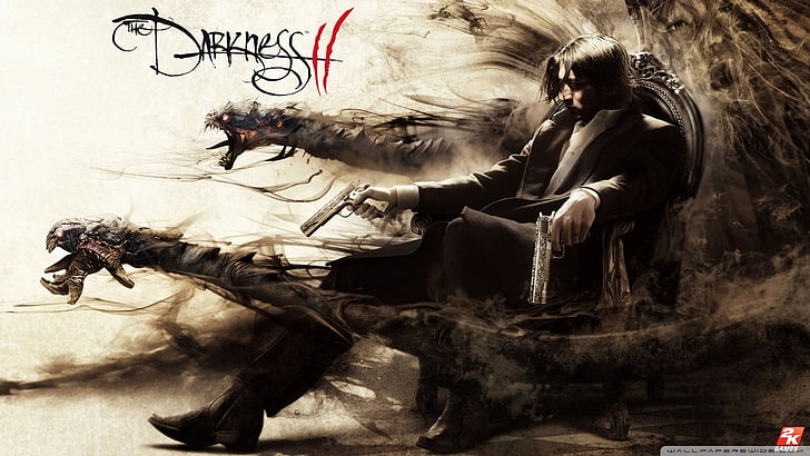 Darkness 2 game cover, The Darkness 2, Jackie Estacado, the Darkness, HD wallpaper