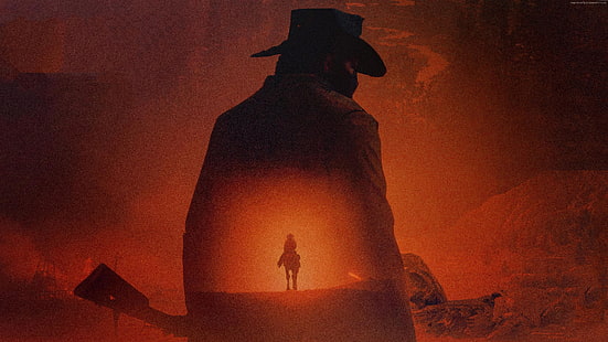 4 K, Red Dead Redemption 2, Poster, Kunstwerk, HD-Hintergrundbild HD wallpaper