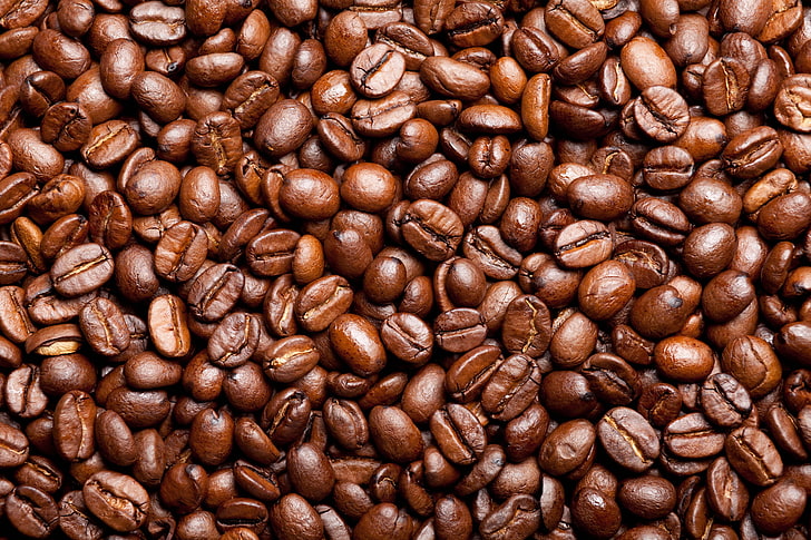 เมล็ดกาแฟกาแฟเมล็ดพืชพื้นหลังพื้นผิว, วอลล์เปเปอร์ HD