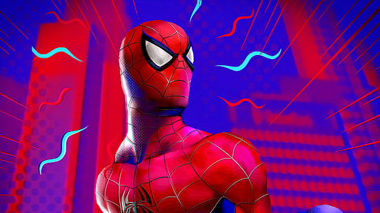 Film, Spider-Man: In den Spinnenvers, Marvel-Comics, Spider-Man, HD-Hintergrundbild HD wallpaper
