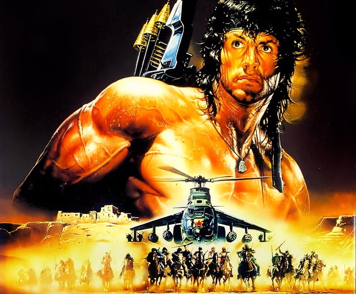 Rambo, Rambo III, Sylvester Stallone, Wallpaper HD