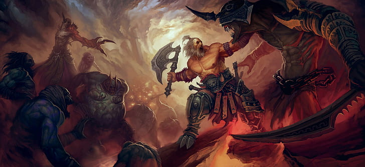 Diablo, Diablo III, Videospiele, Fantasiekunst, digitale Kunst, HD-Hintergrundbild