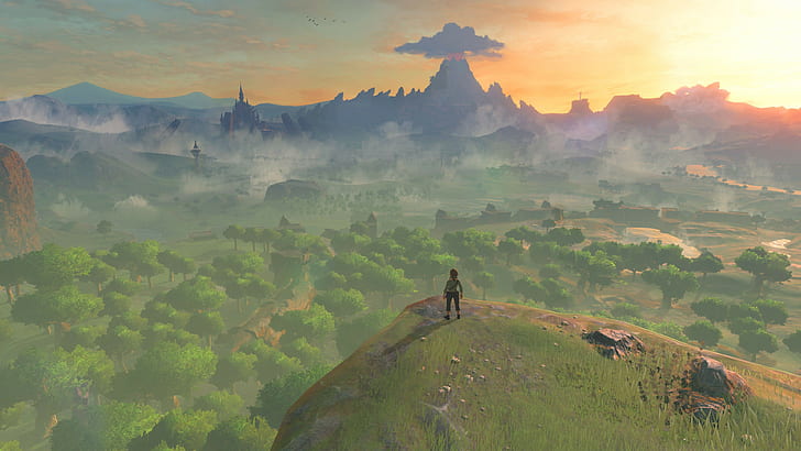 best games, Wii U, The Legend of Zelda: Breath of the Wild, NX, nature, HD wallpaper