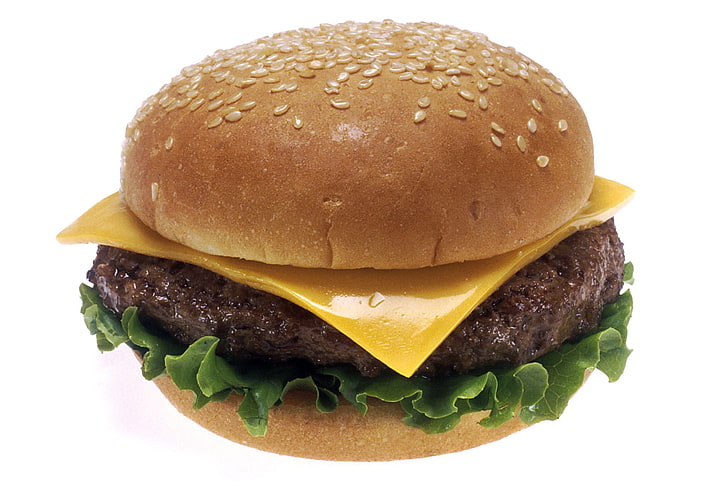 hamburguesa con queso cocido, comida, hamburguesas, hamburguesa, Fondo de pantalla HD
