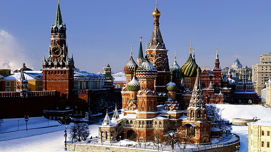 Червен площад Москва Русия Качествена картина, градове, високо, Москва, снимка, качество, Русия, площад, HD тапет HD wallpaper