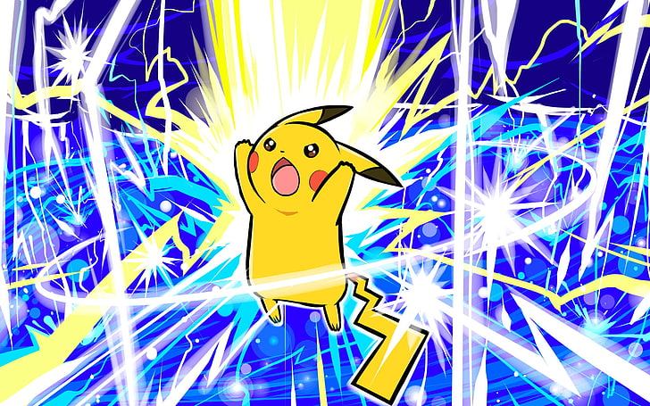 Ilustração de pikachu Pokemon, Pokémon, Pikachu, HD papel de parede