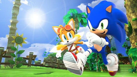 Sonic Boom - Sonic And Tails, Sonic the Hedgehog, игри, 1920x1080, Sonic the Hedgehog, Sonic, Sonic Boom, Tails, HD тапет HD wallpaper
