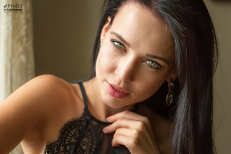 Angelina Petrova, viso, ritratto, modello, donne, Sfondo HD HD wallpaper