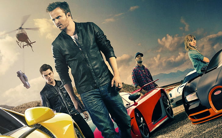 Need for speed, 2014, Aaron paul, Tobey marshall, Dino brewster, Dominic cooper, Imogen poots, Julia maddon, HD wallpaper
