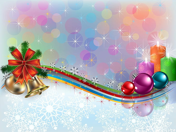 красива, Коледа, подаръци, щастлив, празник, светлини, весел, Дядо Коледа, снежен човек, дърво, ваканция, HD тапет