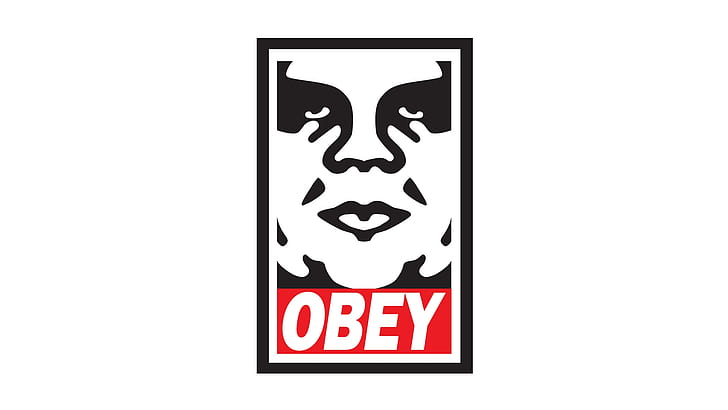 Obey White HD, digital/artwork, white, obey, HD wallpaper
