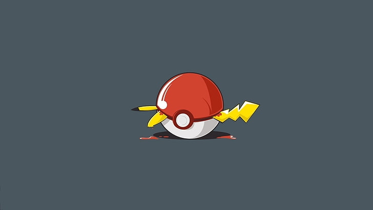 Illustration de Pikachu, Pokémon, Pikachu, Pokeball, Fond d'écran HD