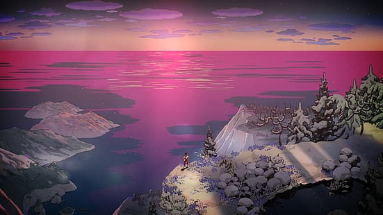 восход солнца, Аид (Игра), пейзаж, HD обои HD wallpaper
