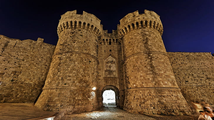 castle, Rhodes, HD wallpaper