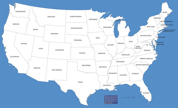 Różne, Mapa Usa, Mapa, USA, Mapa Stanów Zjednoczonych Ameryki, Mapa Usa, Tapety HD