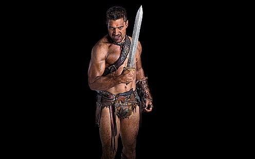 Crixus Spartacus Sang et sable, crixus, spartacus sang et sable, spartacus, Fond d'écran HD HD wallpaper
