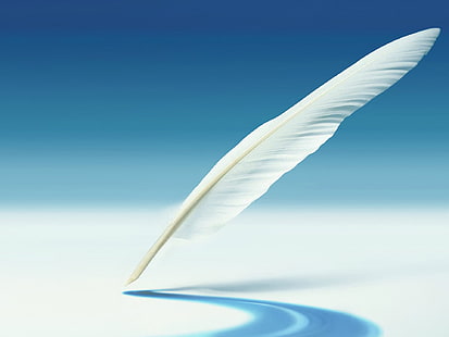 ขนนกสีขาวพื้นหลังปากกาเงา Galaxy Note 2, วอลล์เปเปอร์ HD HD wallpaper