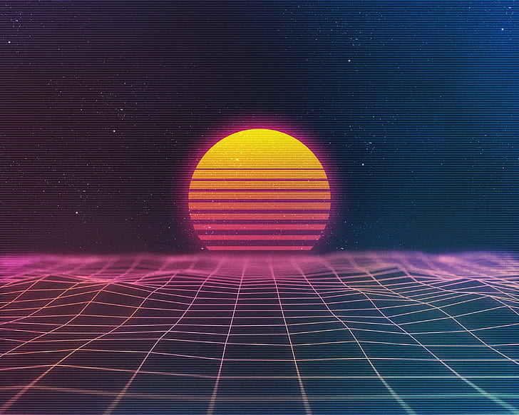 New Retro Wave, synthwave, HD tapet