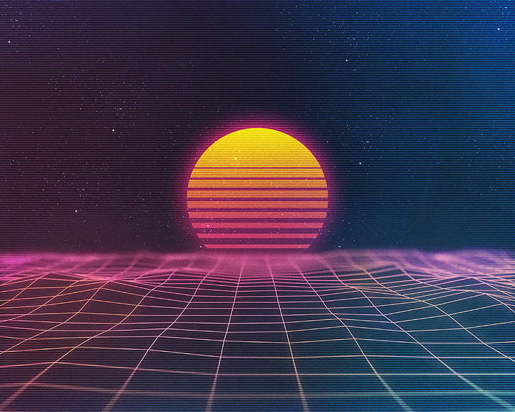 solillustration, synthwave, New Retro Wave, HD tapet