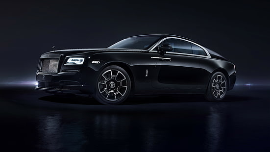 coche coupé negro, Rolls-Royce Wraith 