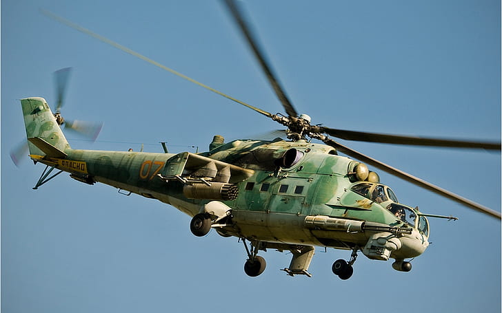 samolot mi-24, helikopter, radziecki, Tapety HD