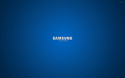 samsung, firma, logo, niebieski, biały, Tapety HD HD wallpaper