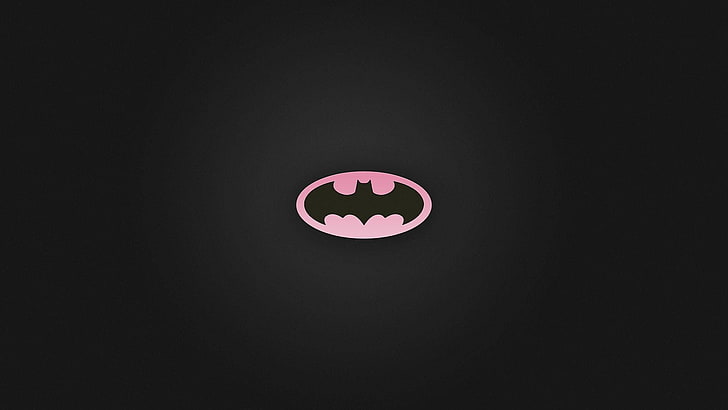 Batman logo, minimalism, HD wallpaper