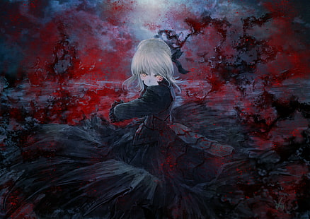 Anime, Dark, Type-Moon, Anime Girls, Sabre, Fate Series, Sabre Alter, HD-Hintergrundbild HD wallpaper