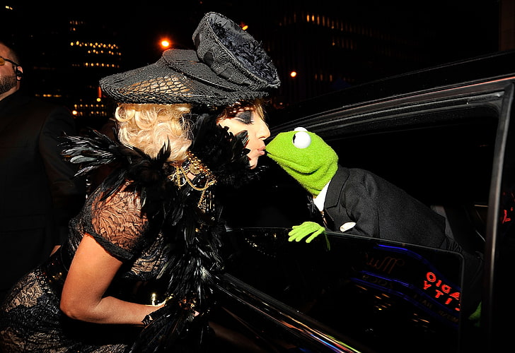 Musik Lady Gaga Kermit der Frosch 3000 x 2062 Tiere Frösche HD Kunst, Musik, Lady Gaga, HD-Hintergrundbild