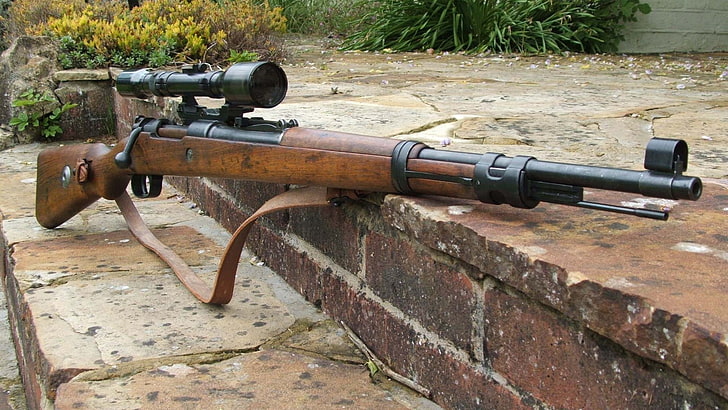 gun, rifles, Bolt action rifle, 98k, mauser, Mauser Kar98k, HD tapet