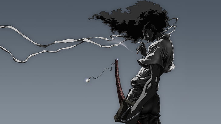 Afro Samurai HD, dessin animé / bande dessinée, samouraï, afro, Fond d'écran HD