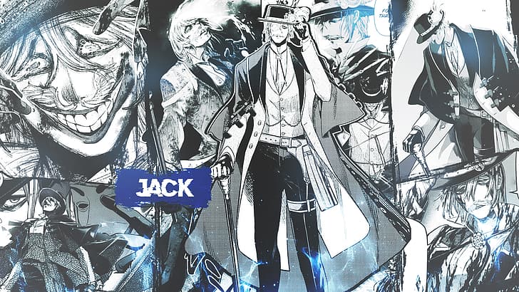 collage, manga, Jack the Ripper, Shuumatsu no Valkyrie, HD tapet