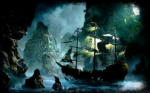 Assassin's Creed 4, schwarz, Flagge, Assassin's Creed IV, Spiele, 2560x1440, HD-Hintergrundbild HD wallpaper