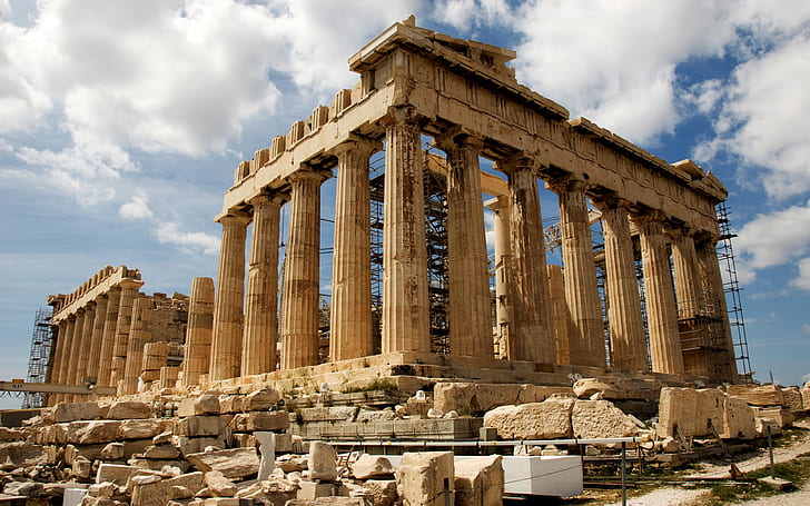 Partenon Grecja, Partenon, Tapety HD